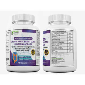 Livewell 28 Days Detox Capsules Minceur Perte de Poids Trois Packs 300 Comprimés 1500MG Supplément Probiotique - Product Image 2