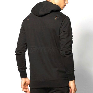 Trendy Distressed <b>Hoodie</b> For Men Casual Fashion <b>Hoodies</b> With Unique Fade Texture And Modern Look - Product Image 5