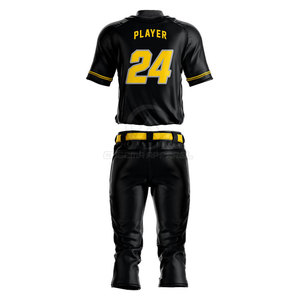 Tenue de baseball 100 % polyester pour équipe, avec maillot et pantalon confortables, disponible à un prix durable. - Product Image 2