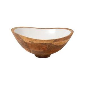 Handmade Wooden Enamel Printed Bowl for Iftar Serving <b>Decorative</b> Ramadan Supplies - Product Image 6