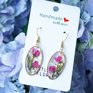 Boronia ledifolia flower earring Floral earrings Resin Earrings Real Flower Earrings Pressed flower Jewelery Resin <b>Crafts</b> - Product Image 2