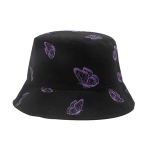 Sombrero de Pescador Unisex de Algodón con Tela de Velour, Logotipo Personalizado, Estampado de Mariposas, Producto OEM de Moda para Exteriores, Uso Casual, Superventas - Product Image 4
