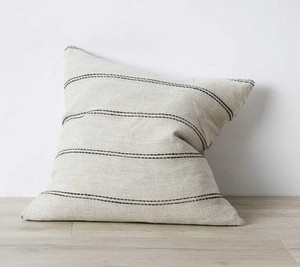 Housse de coussin décorative en coton tissé rayé 100% coton, style bohème - Product Image 3