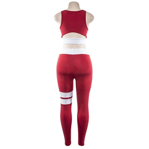 Conjunto de Yoga Transpirable para Mujer, Dos Piezas, Leggings, Ropa Deportiva, Color Personalizado, Logotipo Frontal, Alta Calidad, Venta al Por Mayor - Product Image 3
