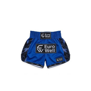 Factory Direct Cheap Bulk Satin Muay Thai Shorts Traditional Cut Youth Adult Fighting <b>Trunks</b> Muay Thai Shorts - Product Image 3