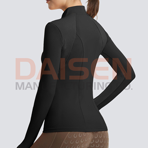 Women Equestrian <b>Base</b> <b>Layer</b> <b>Long</b> <b>Sleeve</b> Breathable Stretch Horse Riding Shirt OEM Factory Supply Performance - Product Image 2
