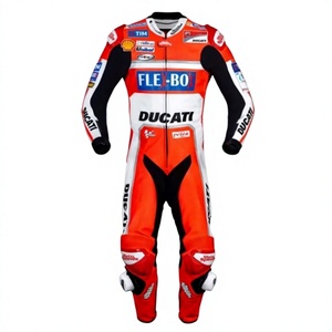 Traje de Cuero para Motociclismo Andrea Dovizioso, 1 Pieza, Piel de Vaca/Canguro, Mono para Pista/Motociclismo, con Protección Nivel 2 - Product Image 1