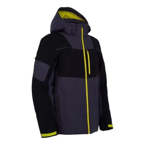 Chaqueta Impermeable con Capucha para Hombre, Diseño Color Block, Cierre de Cremallera, Corte Regular, para Invierno y Actividades al Aire Libre, Material de Poliéster - Product Image 6