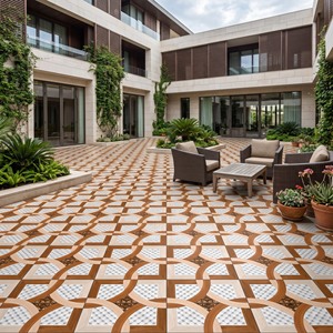 Carreaux en porcelaine 20 mm 600x600 mm mats résistants aux acides pour revêtements de sol extérieurs résidentiels et commerciaux - Product Image 5