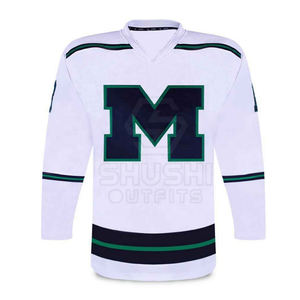 Jersey de hockey sobre hielo de alta calidad, hecho a medida, transpirable y ligero, de poliéster sublimado, para equipo. - Product Image 2