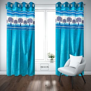 Cortina Moderna de Poliéster Plisada con Ojales, Ignífuga, 122 x 213 cm, Lista para Usar en el Hogar o Hoteles - Product Image 1