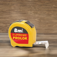 Mètre Ruban Rétractable Professionnel avec Boîtier en Plastique Haute Visibilité 3M 5M 7.5M 10M Verrouillage Manuel Lame en Acier Carbone PROLOK