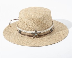 Chapeau de soleil pour les vacances, chapeau de paille haut de gamme, chapeau de plage - Product Image 1