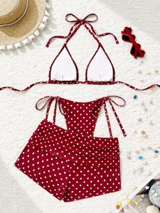 Women's <b>Bikini</b> with Shorts Stylish Halter Athletic Swimwear Custom Made Beach Bathing Suit OEM ODM Wholesale Custom Apparel - Product Image 6