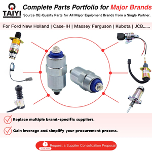 F7779916 K957417 28480007 Solénoïde d'arrêt de carburant pour tracteur, chariot télescopique, chariot élévateur, bulldozer, John Deere, sans <span class=keywords><strong>OMQ</strong></span> - Product Image 2