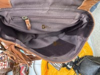 Sac à main à franges pour femme, en cuir véritable fait main, sculpté à la main, style bohème gypsy, en cuir de vache à poils, sac bandoulière western