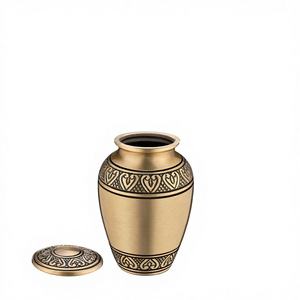 Urna Funeraria Clásica Dorada para Recuerdos - Product Image 1