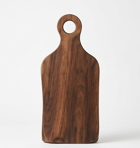 Planche de service de luxe en bois de manguier à poignée ronde, planche à découper moderne avec découpe supérieure et trou, plateau - Product Image 3