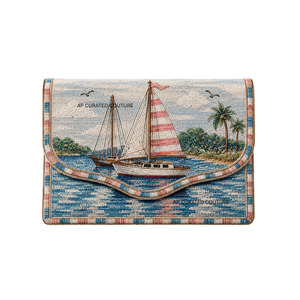 Bolso de mano exclusivo hecho a mano con cuentas, estilo náutico, con diseños de conchas, estrellas de mar y coral, bordado a mano. - Product Image 4