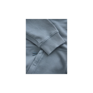 Sudadera con Capucha y Cremallera para Hombre, Color Sólido, Felpa de Algodón, Corte Regular Informal, Estilo Otoñal, Sudadera Tejida - Product Image 5