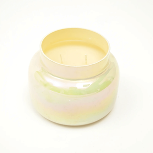 Pastel Yellow Scented Wax Candle Jar with <b>Lid</b> for Aromatherapy and <b>Decorative</b> Purpose - Product Image 4