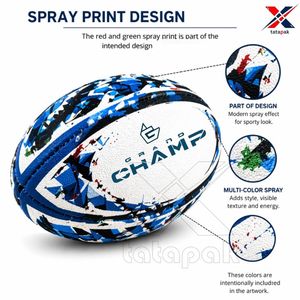 Durable Training Rugby <b>Ball</b> Made Of PVC Material Custom Printed Rugby <b>Ball</b> For Unisex Adults Training Match Wholesale Price OEM - Product Image 6