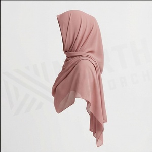 Hiyab de Chifón de Color Sólido para Mujer, Transpirable, para Uso Diario, Pañuelo Étnico de Oriente Medio - Product Image 3