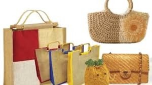 Premium Handcrafted Organic Jute Tote Bag with Reinforced Cotton Handles, Eco-Friendly Reusable Grocery Shopping <b>Handbag</b> - Product Image 3