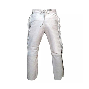 Lightweight Best Selling Custom Logo And Size Fringe <b>Suede</b> Leather Wear Pants Washed Casual Clothing Premium Quality For Adults - Product Image 3