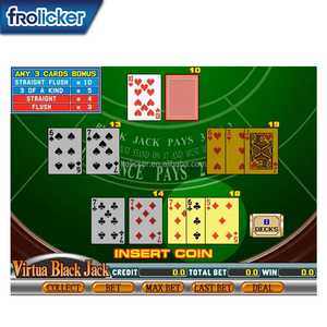 Venta caliente Nuevo FRO Virtua Blackjack Skill Gaming Board Video Game Green 30x26x5cm Tragamonedas Maquina De Juegos - Product Image 5