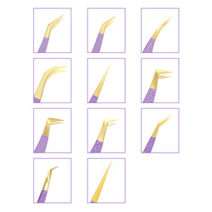 Pince à épiler pour extensions de cils, marque privée, pince à volume, pince à isolation puissante pour extensions de cils, instruments de beauté en gros - Product Image 1