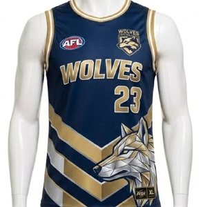 เสื้อทีม AFL แบบกำหนดเอง พร้อมโลโก้ ชื่อทีม และหมายเลข พิมพ์ลายแบบ Dye Sublimation ด้วยความร้อน  รับผลิตแบบ OEM/ODM จากโรงงาน - Product Image 5