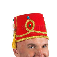 Elegante Sombrero Fez Masónico para Miembros de la Logia, Sombrero Fez Masónico Hecho a Mano con Bordado de Símbolos