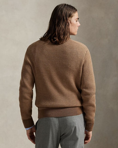 Cárdigan Premium para Hombre, Texturizado, con Logo Frontal a Cuadros, Ligero, Transpirable, Cuello Mao, Estilo Casual Elegante, Ropa de Calle de Invierno, Venta al Por Mayor - Product Image 4