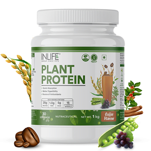 Proteína Vegetal en Polvo Sabor Chocolate 1kg, Mezcla de Proteína de Guisante y Arroz Integral, Mezcla Vegana en Polvo - Product Image 5