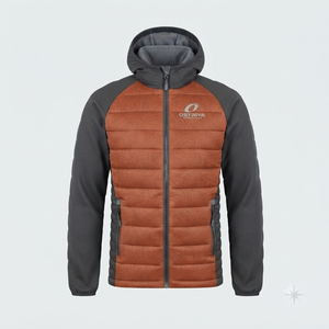 Direct Factory Made Men's Hooded <b>Waterproof</b> Puffer <b>Jacket</b> Fashion Full Zipper Custom Logo Front Outdoor Casual Style Solid - Product Image 6