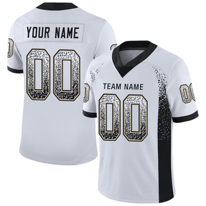 Wholsale Direct OMMIZ INDUSTRY Custom <b>White</b> <b>Black</b>-Vegas Gold Drift Fashion <b>Football</b> Jersey - Product Image 1