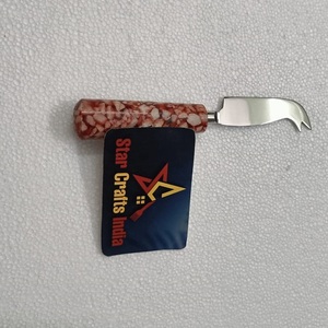 2026 Latest Design Modern Simple Stainless Steel <b>Cheese</b> <b>Knife</b> <b>Set</b> Resin Stone Design 7 Inch Eco-Friendly Dishwasher Safe Home - Product Image 4