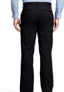 Servicio OEM ODM, Pantalones de Vestir para Hombre, Color Negro, Corte Slim Fit, Rectos, Frente Plano, Cintura Media, Formales, para Negocios y Trabajo - Product Image 2