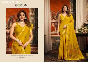 Colección Premium de Algodón con Tejido Jacquard y Borde Zari - Saree con Borlas Elegantes - Colección de Blusas - Exportador de Moda Femenina - Product Image 4