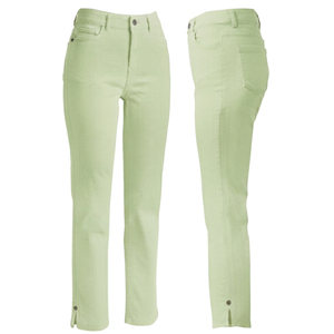 Pantalon droit taille mi-haute pour femme, décontracté et de soirée, printemps-été, longueur intégrale, teint en pièce, lavable, respirant, 6.93 OZ - Product Image 1