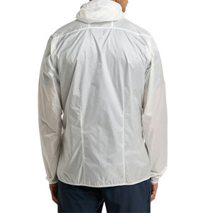Breathable <b>White</b> Color Lightweight Windbreaker <b>Jacket</b> With Zipper Style Hoodies Activewear Nylon Polyester Wind Breaker <b>Jackets</b> - Product Image 4