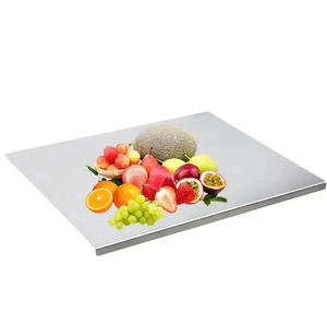 Planches à découper en acier inoxydable sur mesure de grande taille pour comptoir de cuisine – Produits phares – Ustensile de cuisine – Compatible lave-vaisselle - Product Image 1