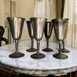 แก้วไวน์โลหะทำมืออย่างประณีตสำหรับการรับประทานอาหารแบบคลาสสิกและการตกแต่งโต๊ะสุดหรูในงานแต่งงานและงานเลี้ยง - Product Image 3