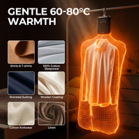Sèche-linge électrique portable 400W avec minuterie 720 min, mini-séchoir pliable à arrêt automatique pour la maison, les voyages d'affaires et les dortoirs