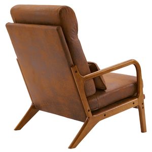 Comoda Sedia Ecologica per Soggiorno con Schienale Morbido e Alto - Product Image 6