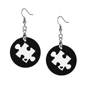 Pendiente de aro de madera con estampado para mujer, pendiente de aro de moda, creativo, trenzado, grande, redondo, venta al por mayor - Product Image 5