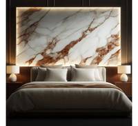 Panneau de luxe design Panneau mural en marbre panneau mural en marbre de haute qualité pour chambre à coucher derrière le lit
