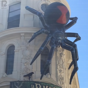 Araña inflable iluminada con LED, modelo <span class=keywords><strong>de</strong></span> tela Oxford para eventos comerciales, decoración <span class=keywords><strong>de</strong></span> terror, fiestas <span class=keywords><strong>de</strong></span> Halloween, festivales, promoción callejera - Product Image 2