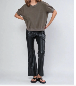 Sudadera Casual de Manga Larga para Mujer, Color Sólido, Talla Grande, con Efecto Lavado Ácido, Estampado de Dibujos Animados, Estilo Crop Top, MOQ Bajo - Product Image 6